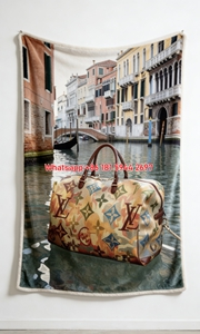 LV Venice Duffle Blanket Watercolor LV Throw 170